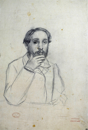Self, portrait, 19th century (pencil)