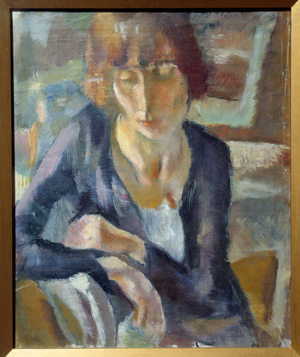 Portrait of Hermine David, 20th century (oil on canvas)