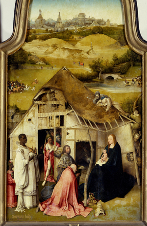 Adoration of the Triptych Magi. Detail of the dentral panel, 1510-11 (painting)