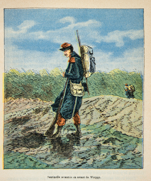 French and Germans, Anecdotal History of the War of 1870-1871, 1888 (engraving)