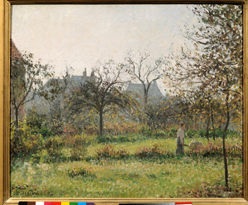 Woman in an orchard, autumn matinee, garden of Eragny, 1897 (oil on canvas)