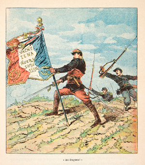 French and Germans, Anecdotal History of the War of 1870-1871, 1888 (engraving)