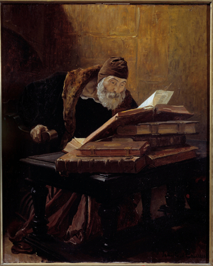 The old scientist, 1889 (oil on canvas)