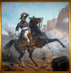Equestrian portrait of General Alexandre Davy Dumas (1762-1806), 19th century (oil on canvas)