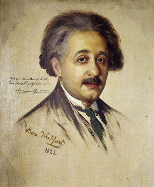 Albert Einstein, 1921 (oil on canvas)