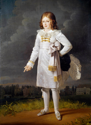 Full length portrait of Frederic Napoleon, Prince Bacciochi (1814-1833), 1819 (oil on canvas)