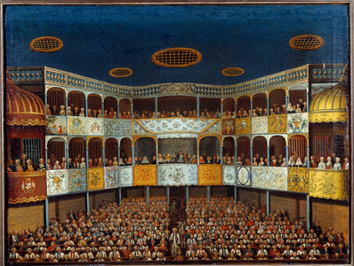 Representation of the " Imaginary Malad", 18th century (oil on canvas)