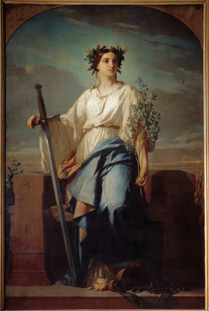 Allegoric Representation of the Republic, 19th century (oil on canvas)