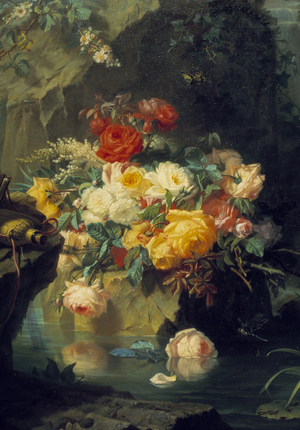 Roses, 19th century (oil on canvas)