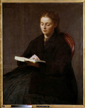 La lecture Painting d'Henri Fantin Latour (Fantin-Latour, 1836-1904) 1863 (oil on canvas)