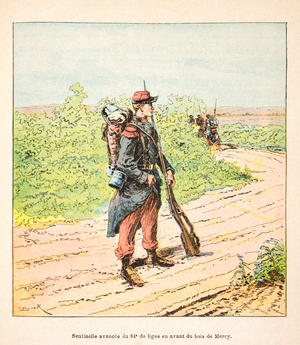 French and Germans, Anecdotal History of the War of 1870-1871, 1888 (engraving)