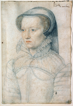 Portrait of Diane de Clermont, Mademoiselle de Monlor, 16th century (sanguine)