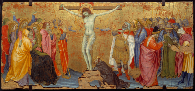 The Crucifixion Wood, 14th century (oil on canvas)