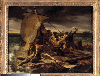 The raft of the Meduse, first sketch, c.1816 (oil on canvas)