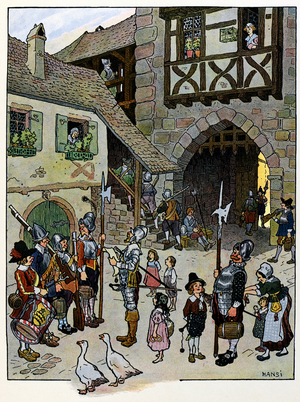 The story of Alsace tells the children (illustration)