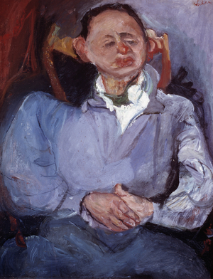 Portrait of sculptor Oscar Miestchaninoff, 1923 (oil on canvas)