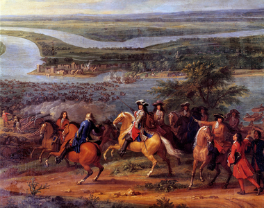 Representation of Louis II Prince of Bourbon, Conde during the Holland Wat, 17th century (oil on canvas)