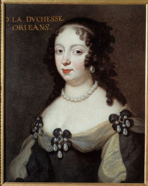 Portrait of Charlotte Elisabeth de Baviere (1652-1722), 17th century (oil on canvas)