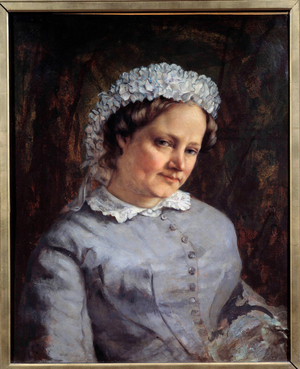Portrait of Madame Proudhon (1822-1900), 1865 (oil on canvas)