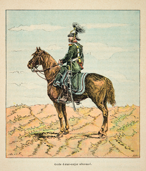 French and Germans, Anecdotal History of the War of 1870-1871, 1888 (engraving)