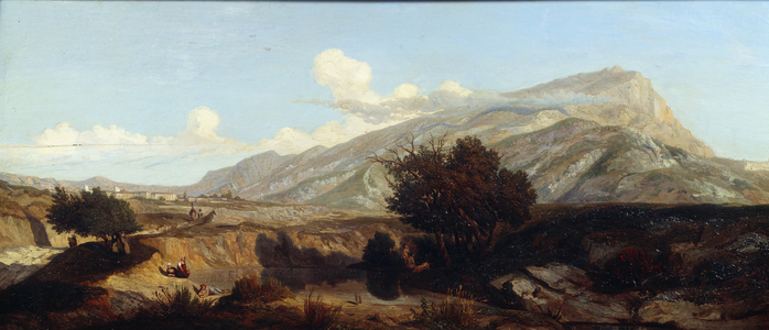 View Of The Holy Mountain Victory Landscape Of Maquis In The South, 19th century (oil on canvas)