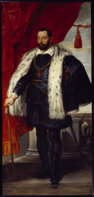 Portrait of Francois I de Medicis Grand Duke of Tuscany, father of Mary of Medicis, 16th century (oil on canvas)
