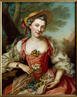 Portrait of Woman, 18th century (oil on canvas)