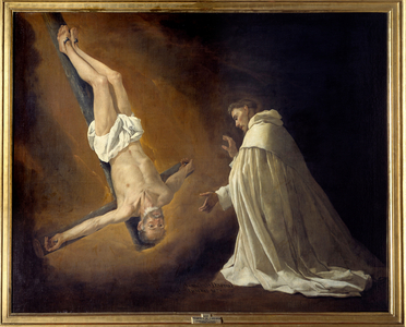 Apparition of St. Peter Crucifies to St. Peter Nolasque (1189-1256), 1629 (oil on canvas)