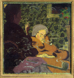 Privacy. Characters smoking the pipe, 1891 (oil on canvas)