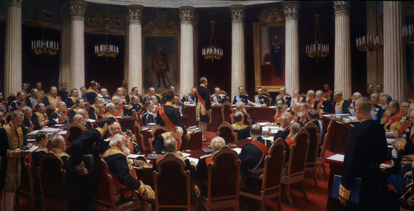 The Ceremonial Meeting Of The State Council, 7 May 1901, 1903 (oil on canvas)