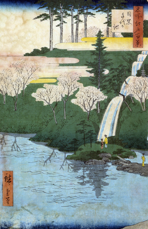 One hundred famous views of Edo; view of Chiyo a Meguro pond. Japan, 19th century (print)