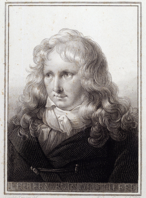 Portrait of Jacques Henri Bernardin de Saint Pierre (1737-1814), 18th century (engraving)