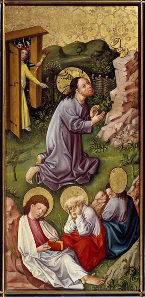 Christ in the Garden of Olives, 1460 (oil on canvas)