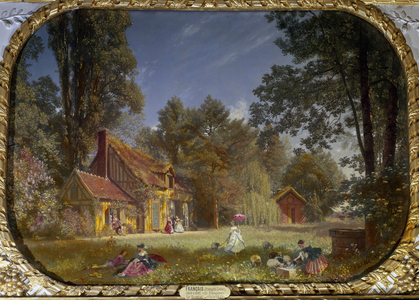 View of the hamlet of Chantilly, 1846 (oil on canvas)