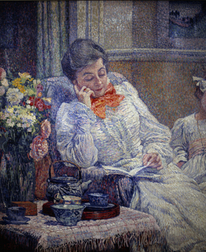 Belle Epoque: "Woman Reading", 1899 (oil on canvas)