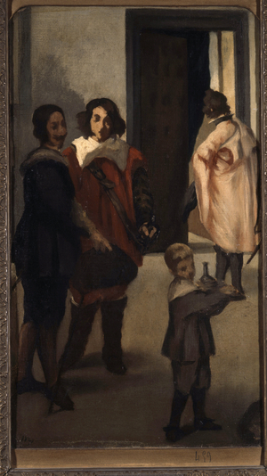 Spanish Horsemen, 1859 (oil on canvas)