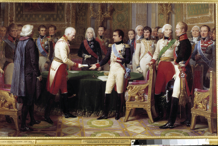 The interview of Erfurt, 27 September, 1808 (oil on canvas)