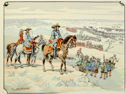 Illustration from the book " Turenne", 1898 (engraving)