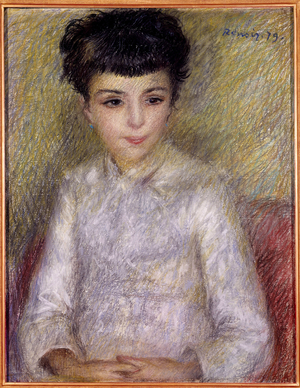 Portrait Of A Young Girl, 1879 (pastel)