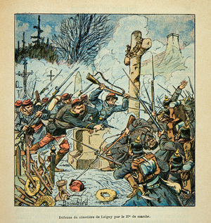 Illustration for 'L'Armee de la Loire' by Eugene Sergent, dit Grenest, 19th century (engraving)