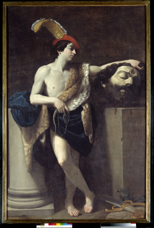 David holding Goliath's head, 1606 (oil on canvas)