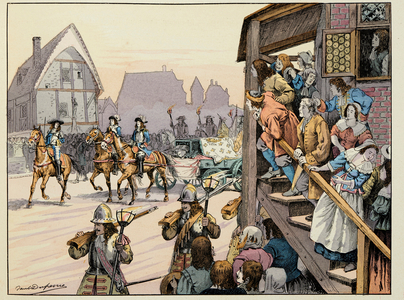 Illustration from the book " Turenne", 1898 (engraving)