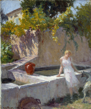 To the pelvis, Mrs. Prat, 20th century (oil on canvas)