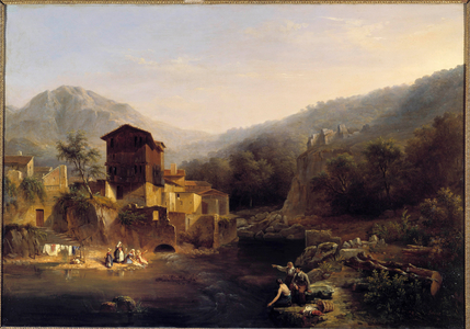 Landscape of Mountains, 1834 (oil on canvas)