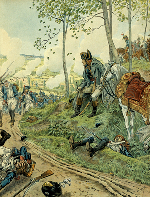Napoleon Bonaparte's 1799-1800 Italian campaign culminated in the Battle of Marengo on June 14, 1800 (illustration)