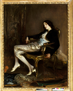 The cherubin (Cherubino) of Mozart, 19th century (painting)