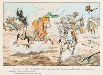 Hussard during the Egyptian Campaign (1798-1801) under Napoleon Bonaparte (litho)