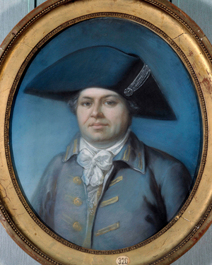 Portrait of Georges Cadoudal (1771-1804) He is one of the most famous Chouans, 18th century (oil on canvas)