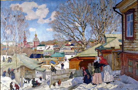 Sunny Spring Day, 1918 (oil on canvas)