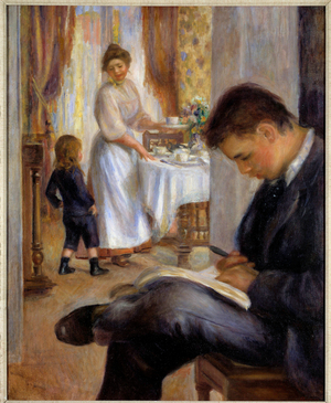 The breakfast in Berneval, 1898 (oil on canvas)